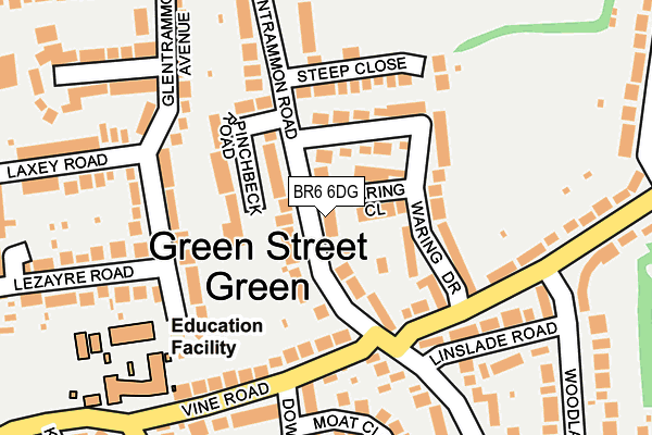 BR6 6DG map - OS OpenMap – Local (Ordnance Survey)