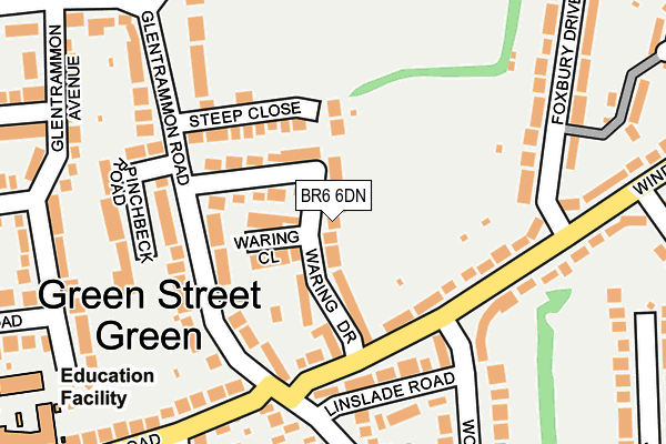 BR6 6DN map - OS OpenMap – Local (Ordnance Survey)