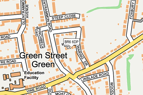 BR6 6DP map - OS OpenMap – Local (Ordnance Survey)