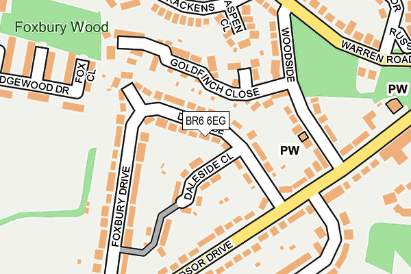 BR6 6EG map - OS OpenMap – Local (Ordnance Survey)