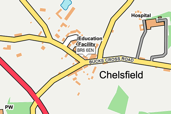 BR6 6EN map - OS OpenMap – Local (Ordnance Survey)