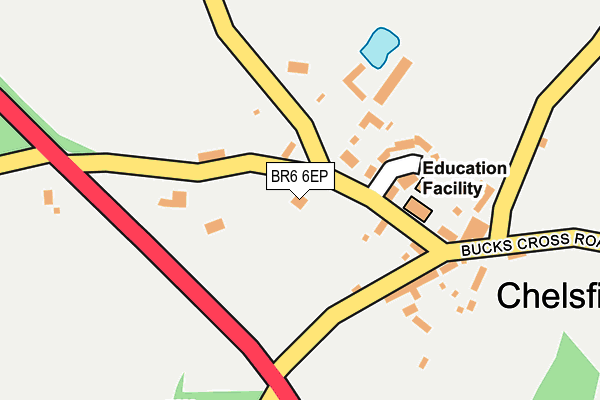 BR6 6EP map - OS OpenMap – Local (Ordnance Survey)