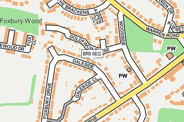 BR6 6EQ map - OS OpenMap – Local (Ordnance Survey)