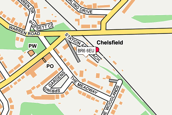 BR6 6EU map - OS OpenMap – Local (Ordnance Survey)