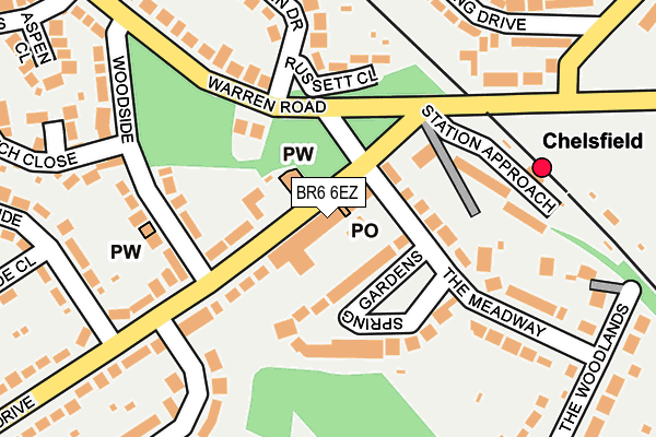 BR6 6EZ map - OS OpenMap – Local (Ordnance Survey)