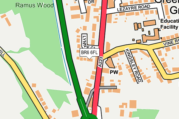 BR6 6FL map - OS OpenMap – Local (Ordnance Survey)