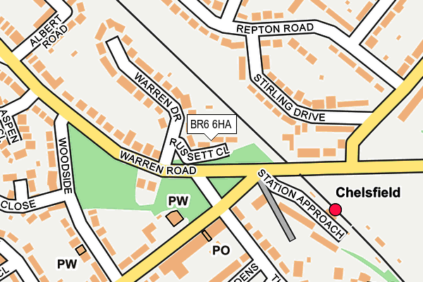 BR6 6HA map - OS OpenMap – Local (Ordnance Survey)