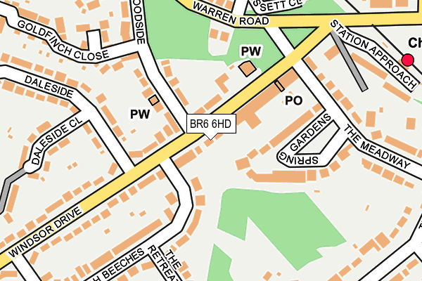 BR6 6HD map - OS OpenMap – Local (Ordnance Survey)