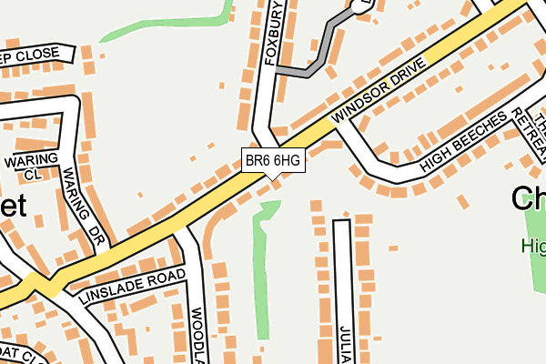 BR6 6HG map - OS OpenMap – Local (Ordnance Survey)