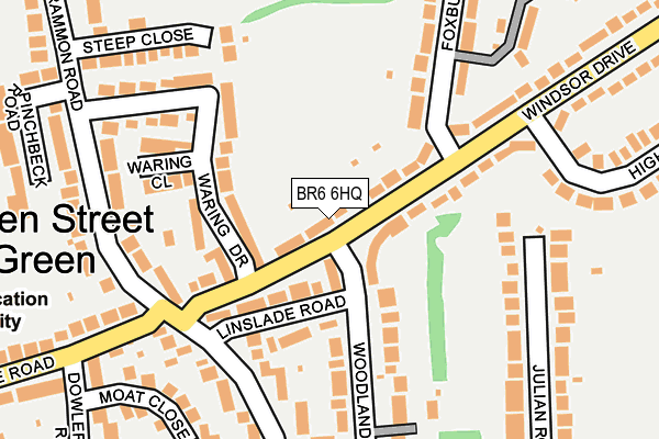 BR6 6HQ map - OS OpenMap – Local (Ordnance Survey)