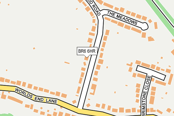 BR6 6HR map - OS OpenMap – Local (Ordnance Survey)
