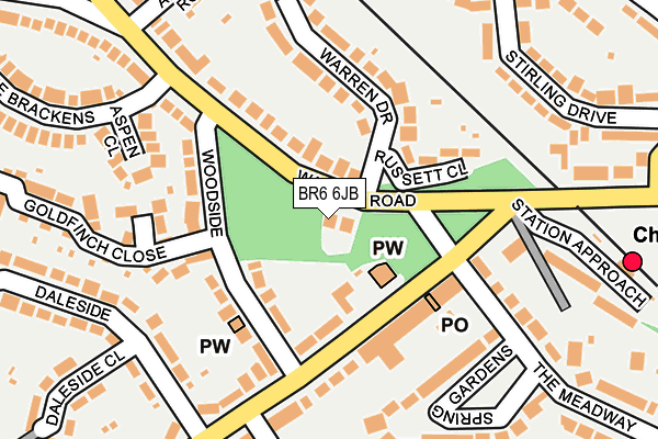 BR6 6JB map - OS OpenMap – Local (Ordnance Survey)
