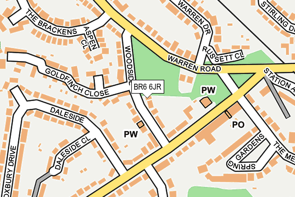 BR6 6JR map - OS OpenMap – Local (Ordnance Survey)