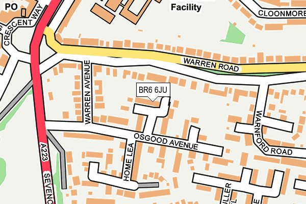 BR6 6JU map - OS OpenMap – Local (Ordnance Survey)