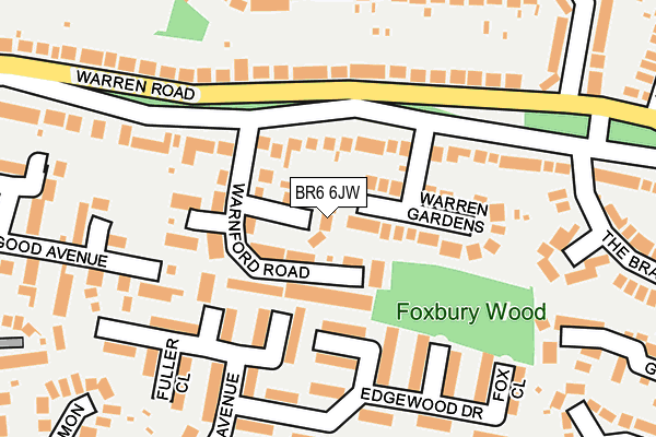 BR6 6JW map - OS OpenMap – Local (Ordnance Survey)