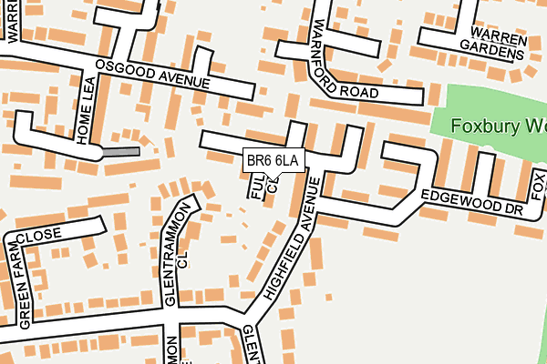 BR6 6LA map - OS OpenMap – Local (Ordnance Survey)