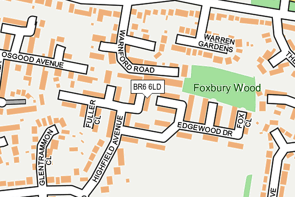 BR6 6LD map - OS OpenMap – Local (Ordnance Survey)