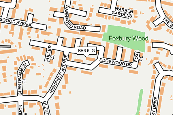 BR6 6LG map - OS OpenMap – Local (Ordnance Survey)