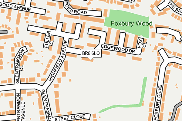 BR6 6LQ map - OS OpenMap – Local (Ordnance Survey)