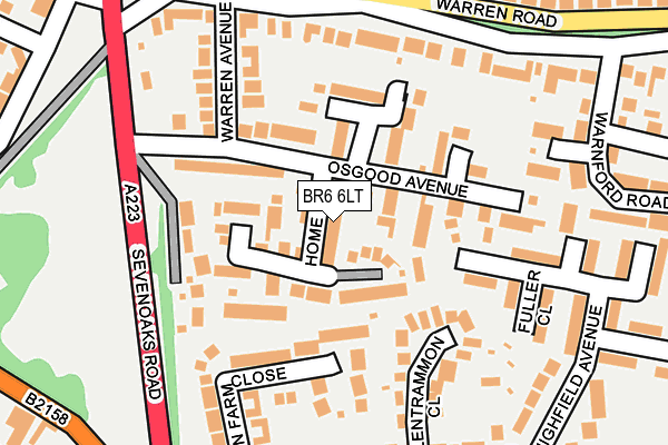 BR6 6LT map - OS OpenMap – Local (Ordnance Survey)