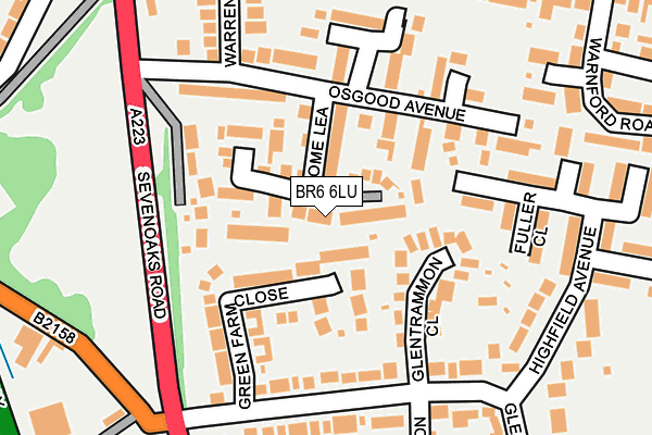 BR6 6LU map - OS OpenMap – Local (Ordnance Survey)