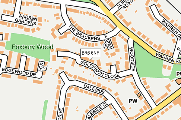 BR6 6NF map - OS OpenMap – Local (Ordnance Survey)