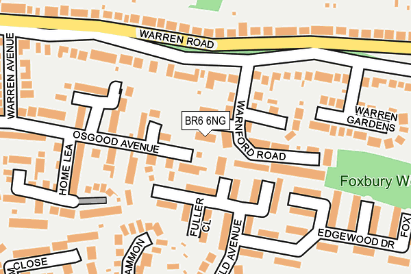 BR6 6NG map - OS OpenMap – Local (Ordnance Survey)
