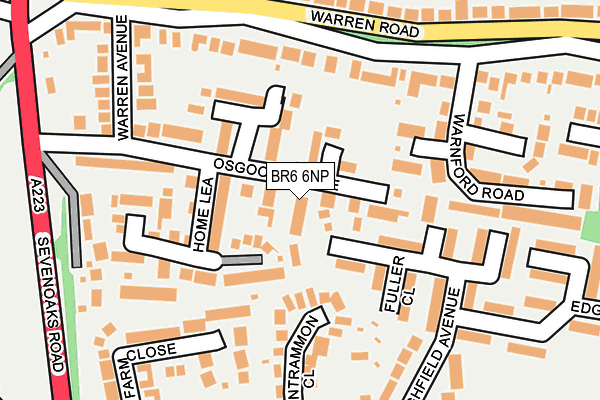 BR6 6NP map - OS OpenMap – Local (Ordnance Survey)