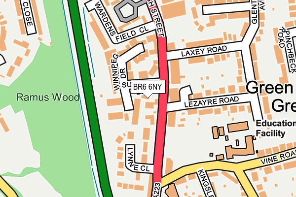 BR6 6NY map - OS OpenMap – Local (Ordnance Survey)