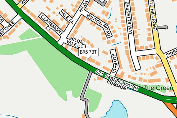 BR6 7BT map - OS OpenMap – Local (Ordnance Survey)