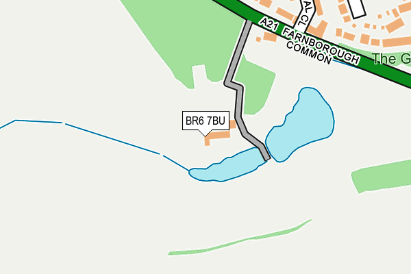 BR6 7BU map - OS OpenMap – Local (Ordnance Survey)