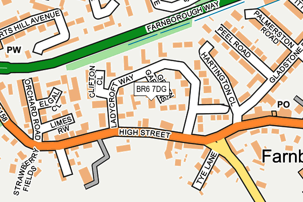 BR6 7DG map - OS OpenMap – Local (Ordnance Survey)