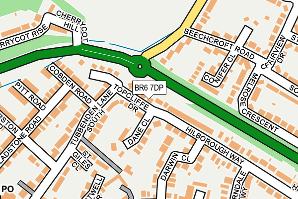 BR6 7DP map - OS OpenMap – Local (Ordnance Survey)