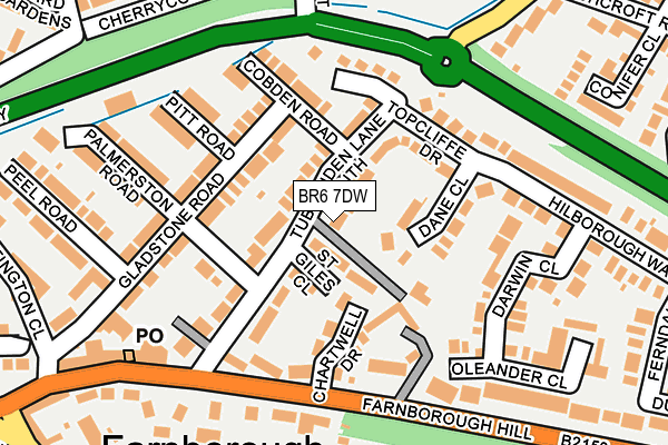 BR6 7DW map - OS OpenMap – Local (Ordnance Survey)