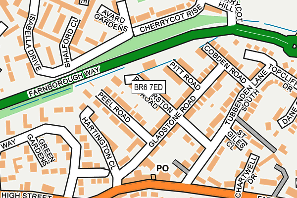 BR6 7ED map - OS OpenMap – Local (Ordnance Survey)