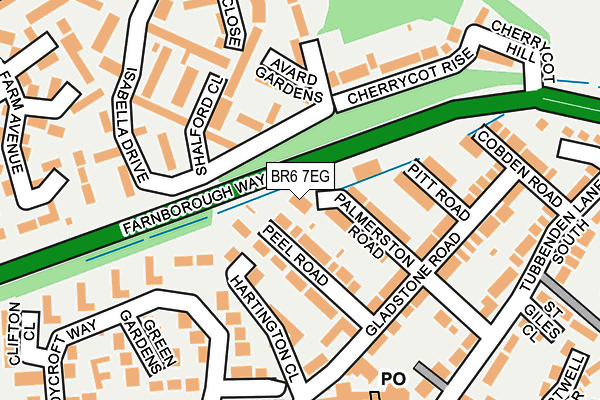 BR6 7EG map - OS OpenMap – Local (Ordnance Survey)