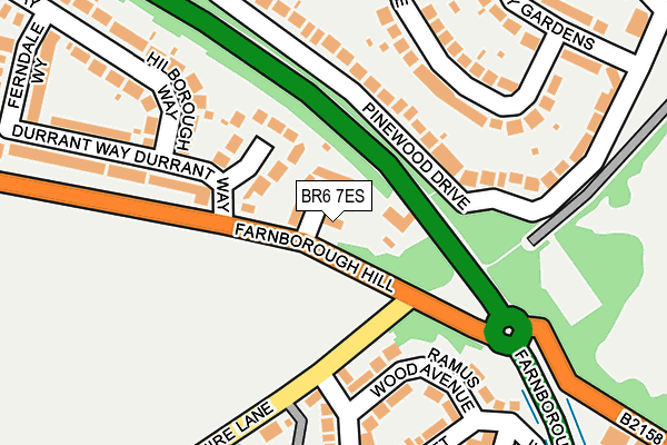 BR6 7ES map - OS OpenMap – Local (Ordnance Survey)