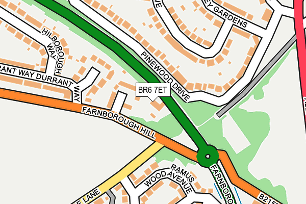 BR6 7ET map - OS OpenMap – Local (Ordnance Survey)