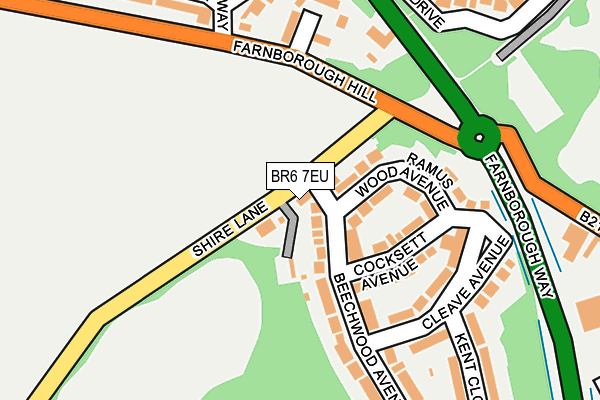 BR6 7EU map - OS OpenMap – Local (Ordnance Survey)