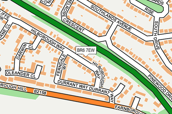 BR6 7EW map - OS OpenMap – Local (Ordnance Survey)