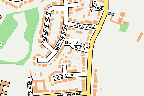 BR6 7FA map - OS OpenMap – Local (Ordnance Survey)