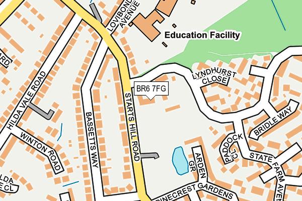 BR6 7FG map - OS OpenMap – Local (Ordnance Survey)