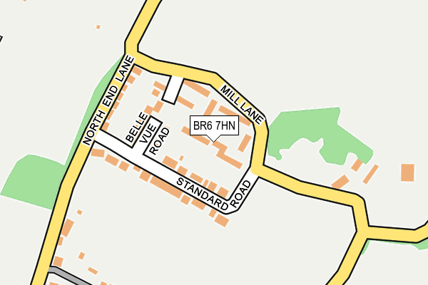 BR6 7HN map - OS OpenMap – Local (Ordnance Survey)