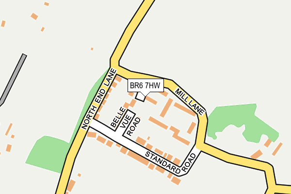 BR6 7HW map - OS OpenMap – Local (Ordnance Survey)