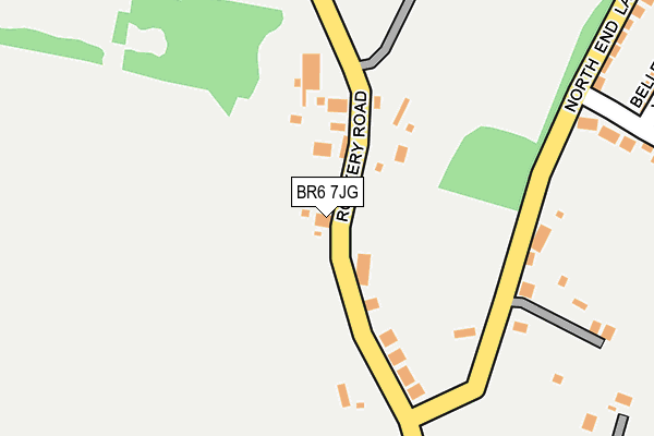 BR6 7JG map - OS OpenMap – Local (Ordnance Survey)