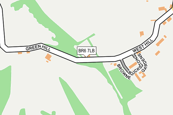 BR6 7LB map - OS OpenMap – Local (Ordnance Survey)