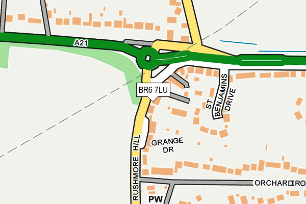 BR6 7LU map - OS OpenMap – Local (Ordnance Survey)