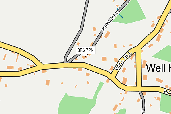 BR6 7PN map - OS OpenMap – Local (Ordnance Survey)