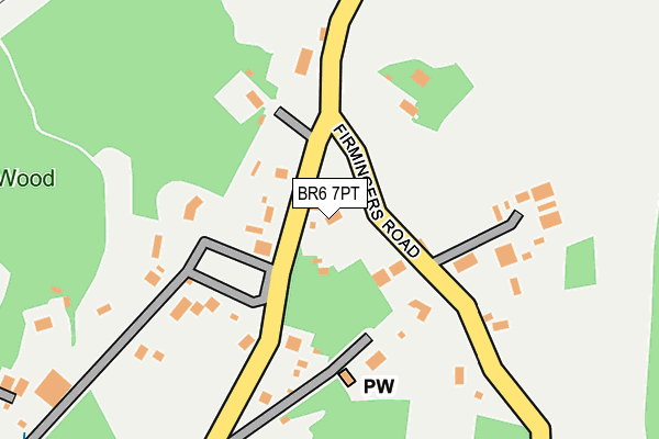 BR6 7PT map - OS OpenMap – Local (Ordnance Survey)