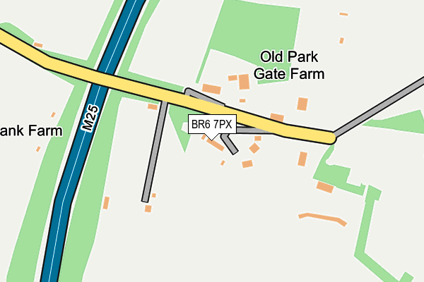 BR6 7PX map - OS OpenMap – Local (Ordnance Survey)